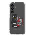 The Tractor Mugs Store Samsung Galaxy S24 Plus Case IH Maxxum 145 | Clear Case for Samsung® Quality Farmers Merch