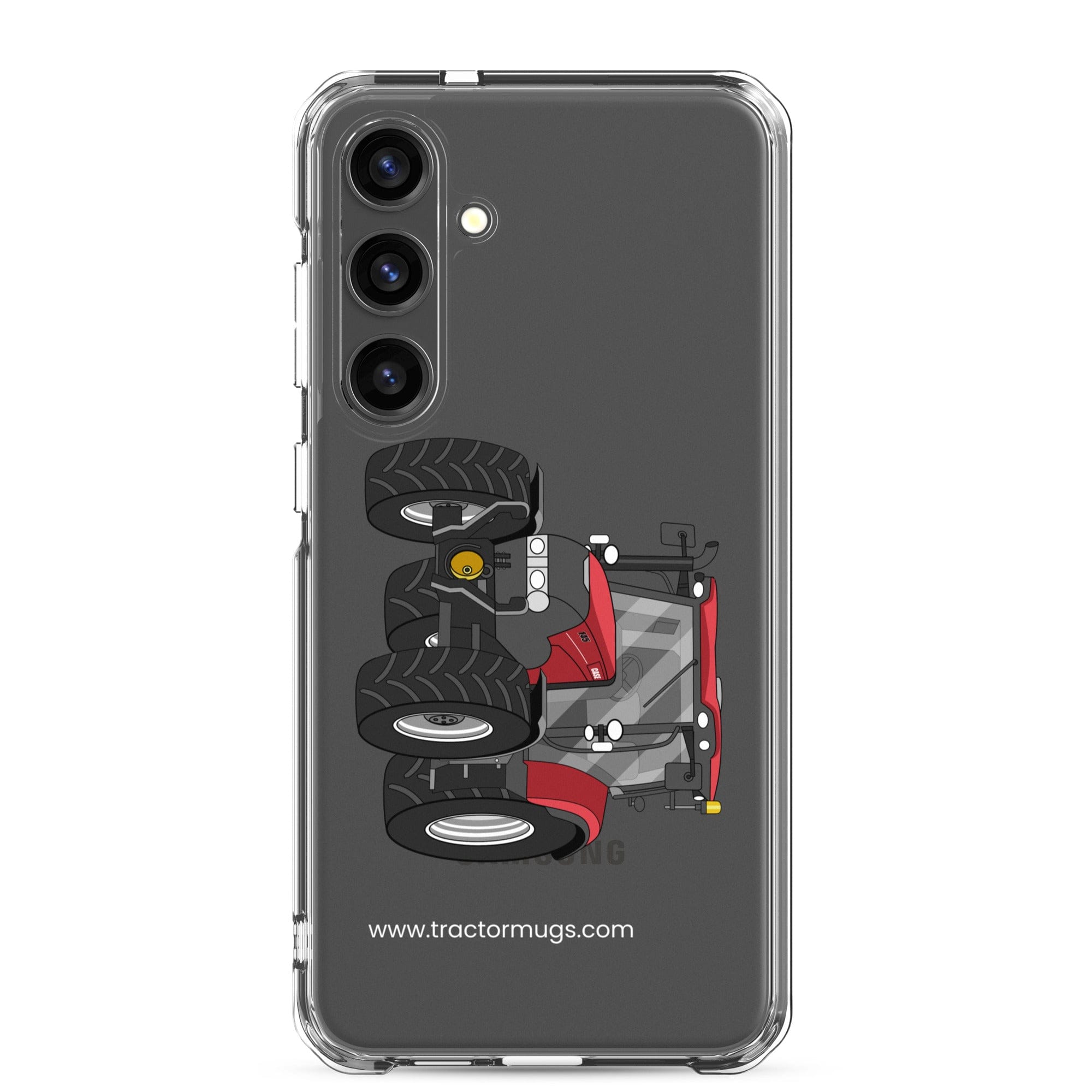 The Tractor Mugs Store Samsung Galaxy S24 Plus Case IH Maxxum 145 | Clear Case for Samsung® Quality Farmers Merch