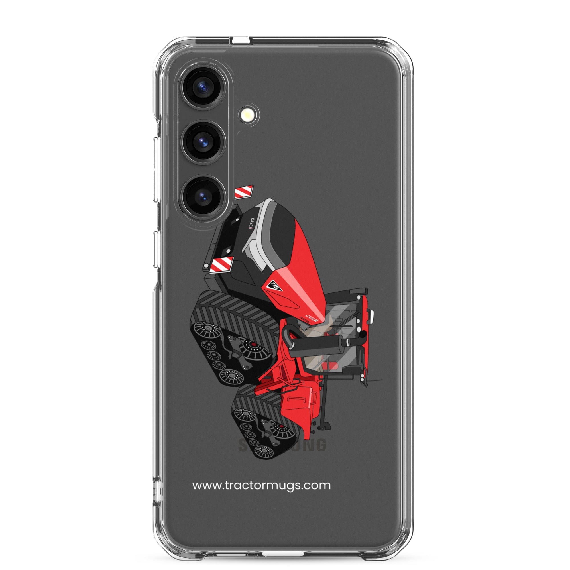 The Tractor Mugs Store Samsung Galaxy S24 Plus Case IH Quadtrac 715 | Clear Case for Samsung® Quality Farmers Merch