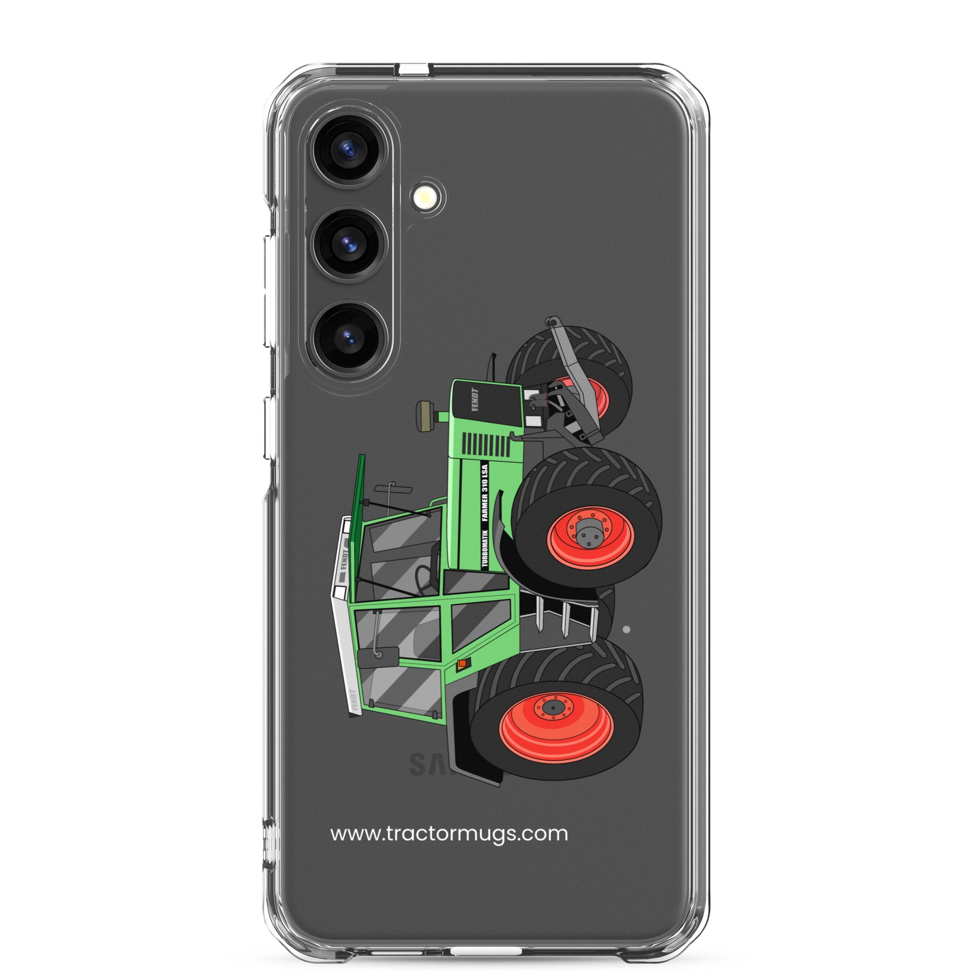 The Tractor Mugs Store Samsung Galaxy S24 Plus Fendt 310 LSA  |  Clear Case for Samsung® Quality Farmers Merch