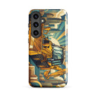 The Tractor Mugs Store Samsung Galaxy S24 Plus JCB 3CX TURBO | Art Deco Tough case for Samsung® Quality Farmers Merch