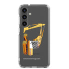 The Tractor Mugs Store Samsung Galaxy S24 Plus JCB 814 Super | Clear Case for Samsung® Quality Farmers Merch