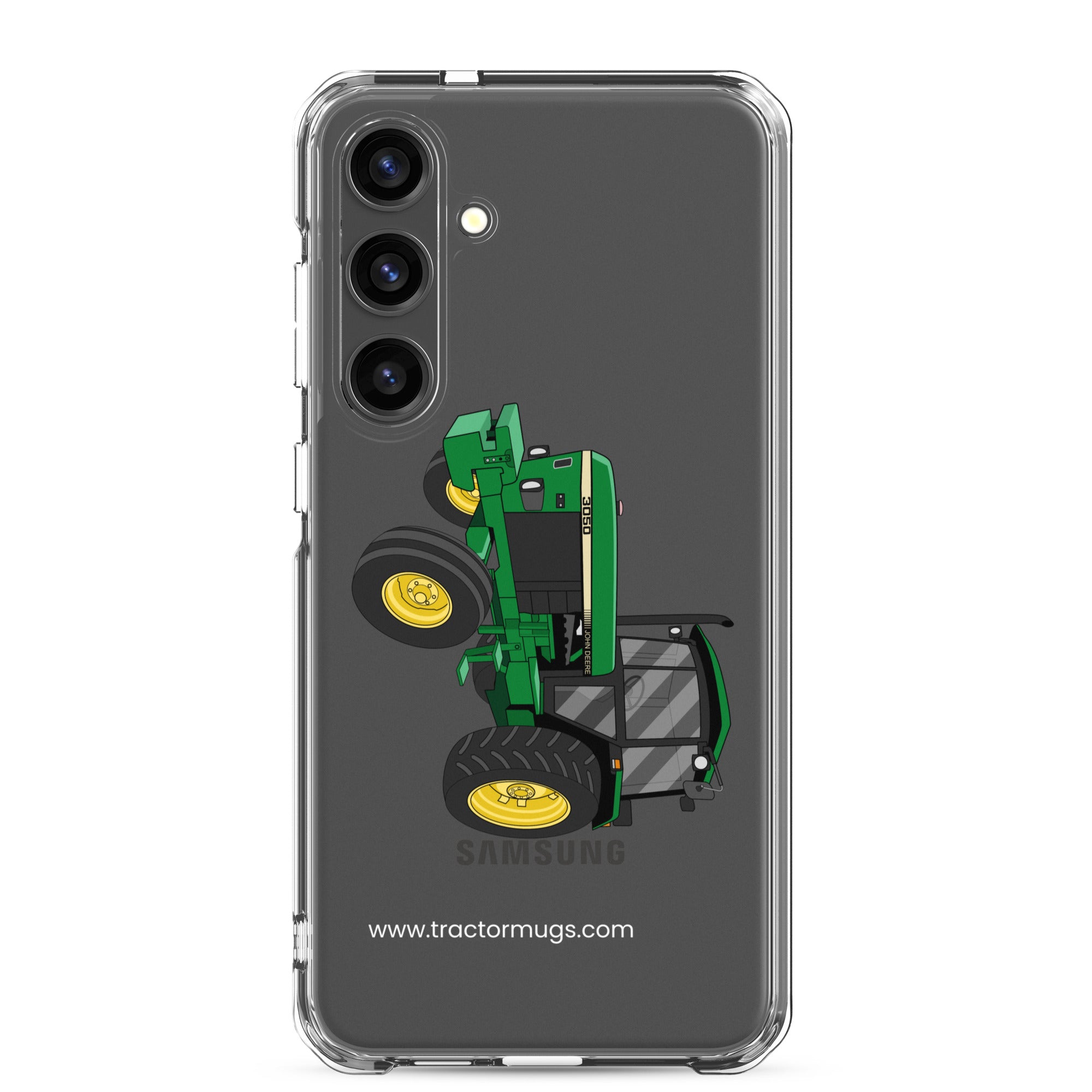 The Tractor Mugs Store Samsung Galaxy S24 Plus John Deere 3050 2WD | Clear Case for Samsung® Quality Farmers Merch