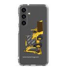 The Tractor Mugs Store Samsung Galaxy S24 Plus John Deere 410G Backhoe | Clear Case for Samsung® Quality Farmers Merch