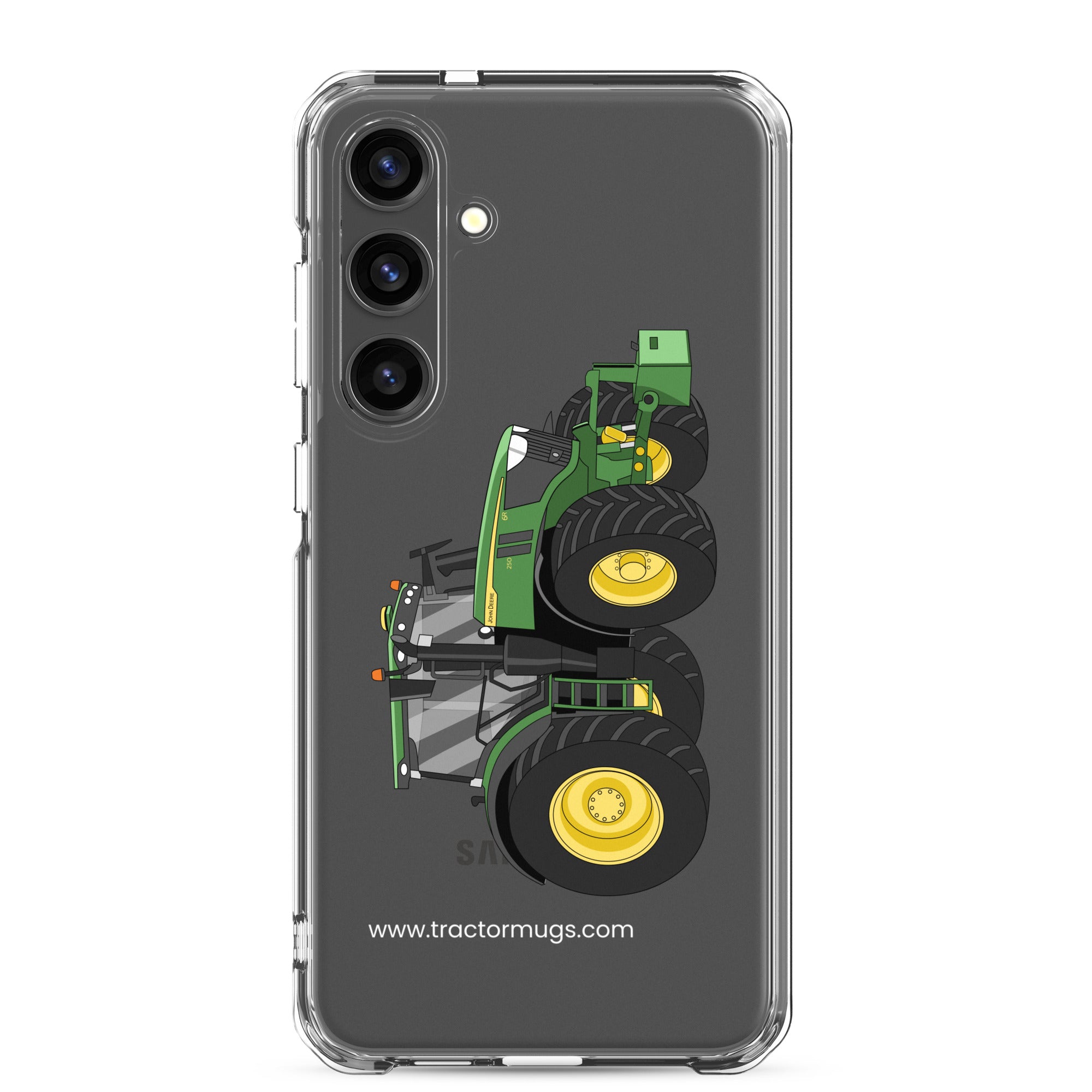The Tractor Mugs Store Samsung Galaxy S24 Plus John Deere 6R | Clear Case for Samsung® Quality Farmers Merch