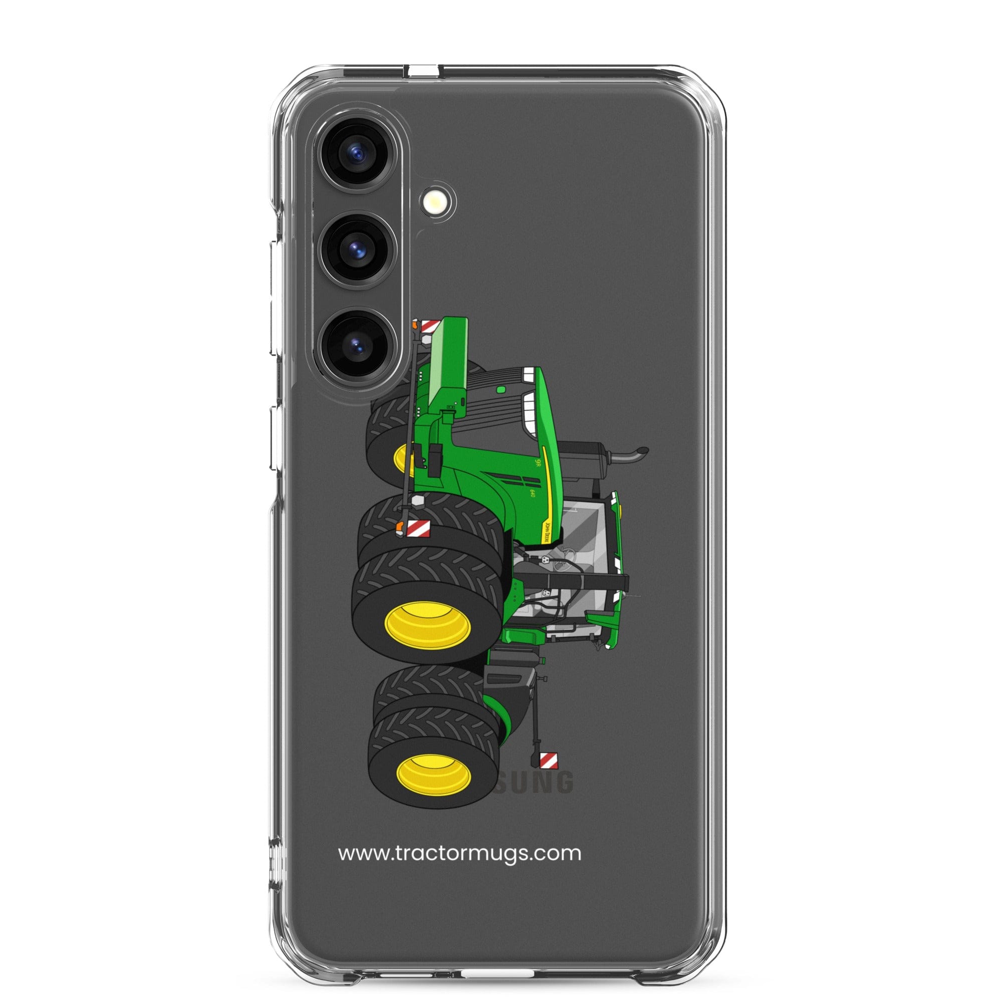 The Tractor Mugs Store Samsung Galaxy S24 Plus John Deere 9R 640 | Clear Case for Samsung® Quality Farmers Merch