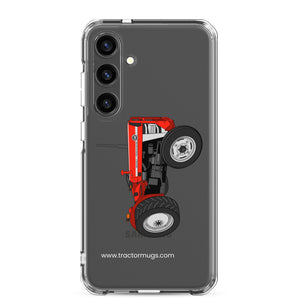 The Tractor Mugs Store Samsung Galaxy S24 Plus Massey Ferguson 135  |  Clear Case for Samsung® Quality Farmers Merch