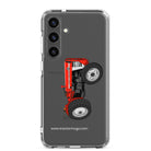 The Tractor Mugs Store Samsung Galaxy S24 Plus Massey Ferguson 135 with cab  | Clear Case for Samsung® Quality Farmers Merch