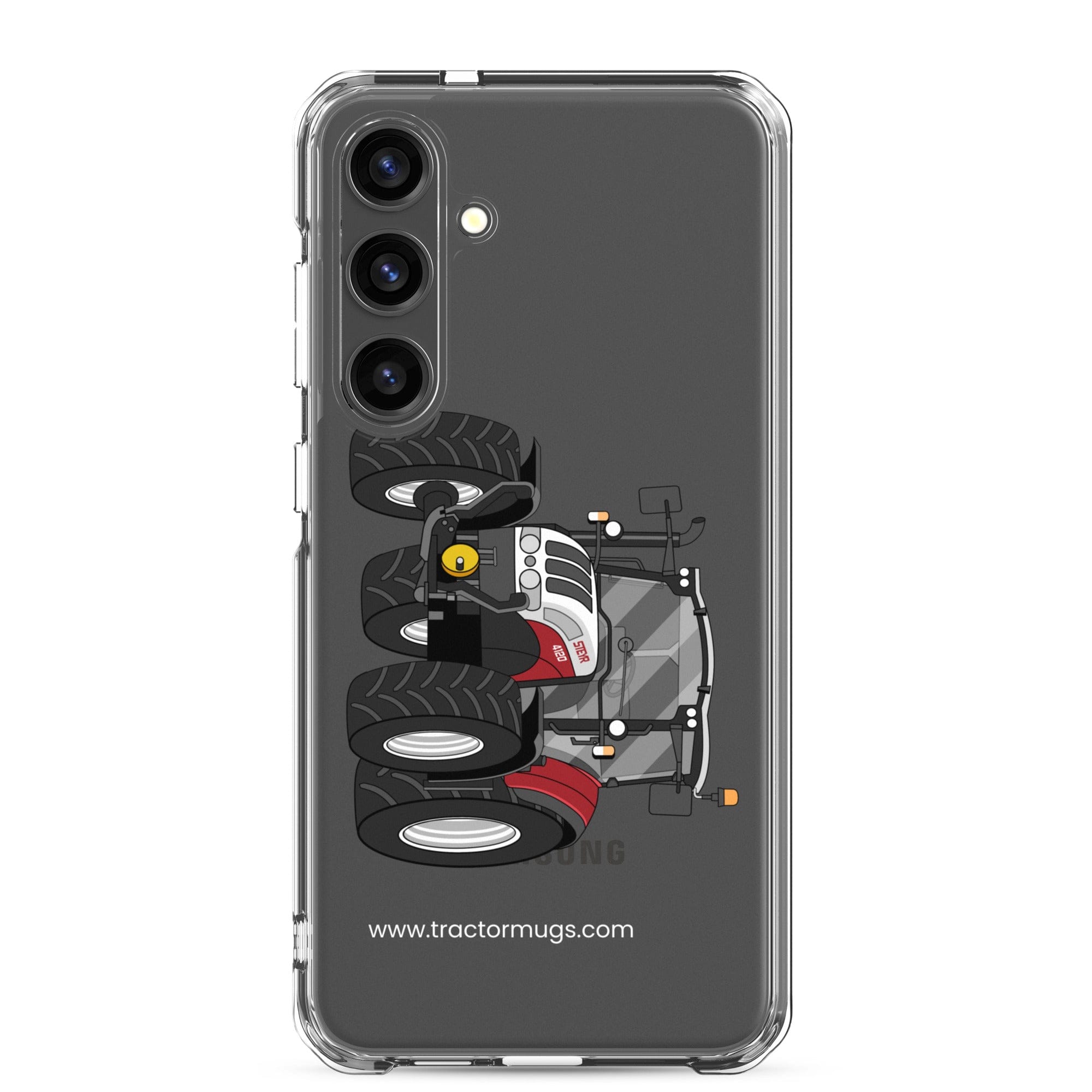 The Tractor Mugs Store Samsung Galaxy S24 Plus Steyr 4120 Plus | Clear Case for Samsung® Quality Farmers Merch