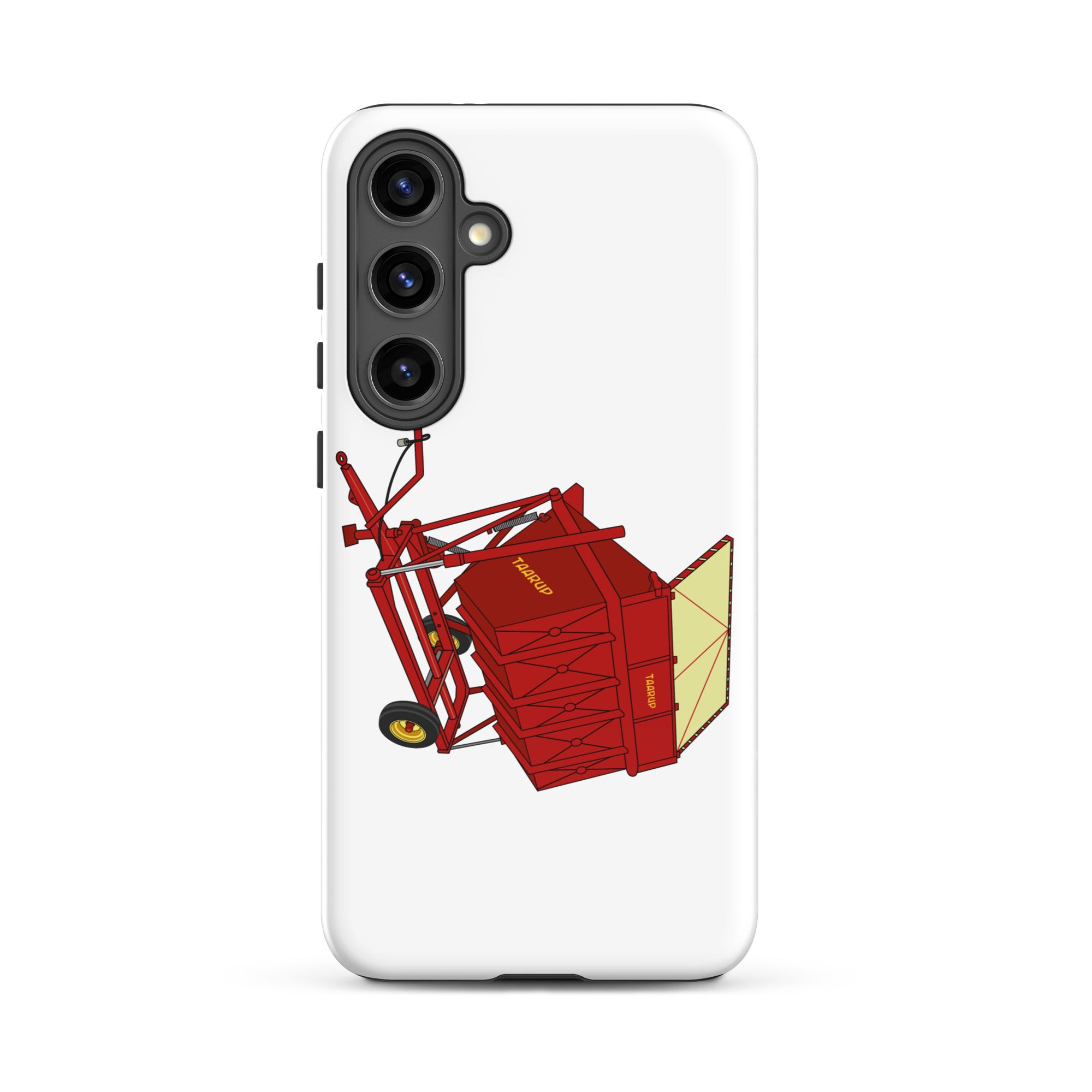 The Tractor Mugs Store Samsung Galaxy S24 Plus Taarup tipvogn T3 Trailer | Tough case for Samsung® Quality Farmers Merch