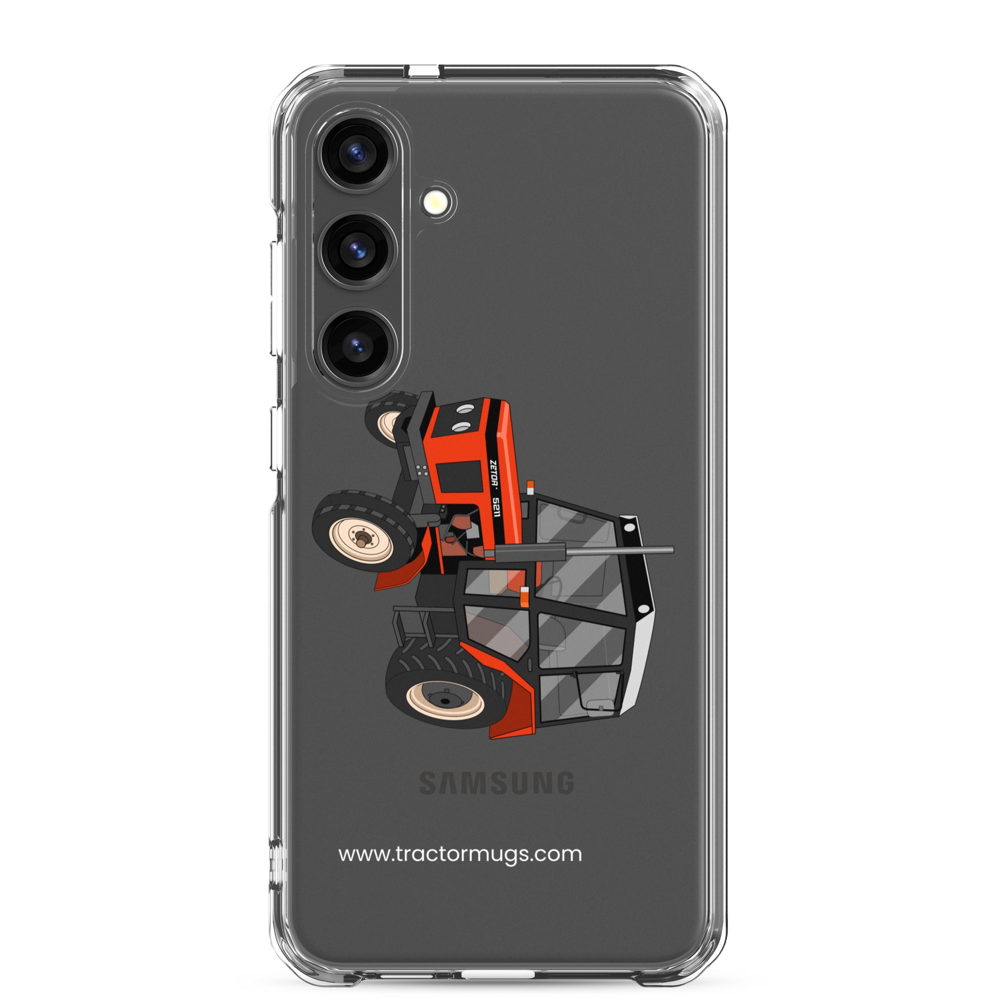 The Tractor Mugs Store Samsung Galaxy S24 Plus Zetor 5211 | Clear Case for Samsung® Quality Farmers Merch
