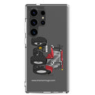 The Tractor Mugs Store Samsung Galaxy S24 Ultra Case IH Maxxum 145 | Clear Case for Samsung® Quality Farmers Merch