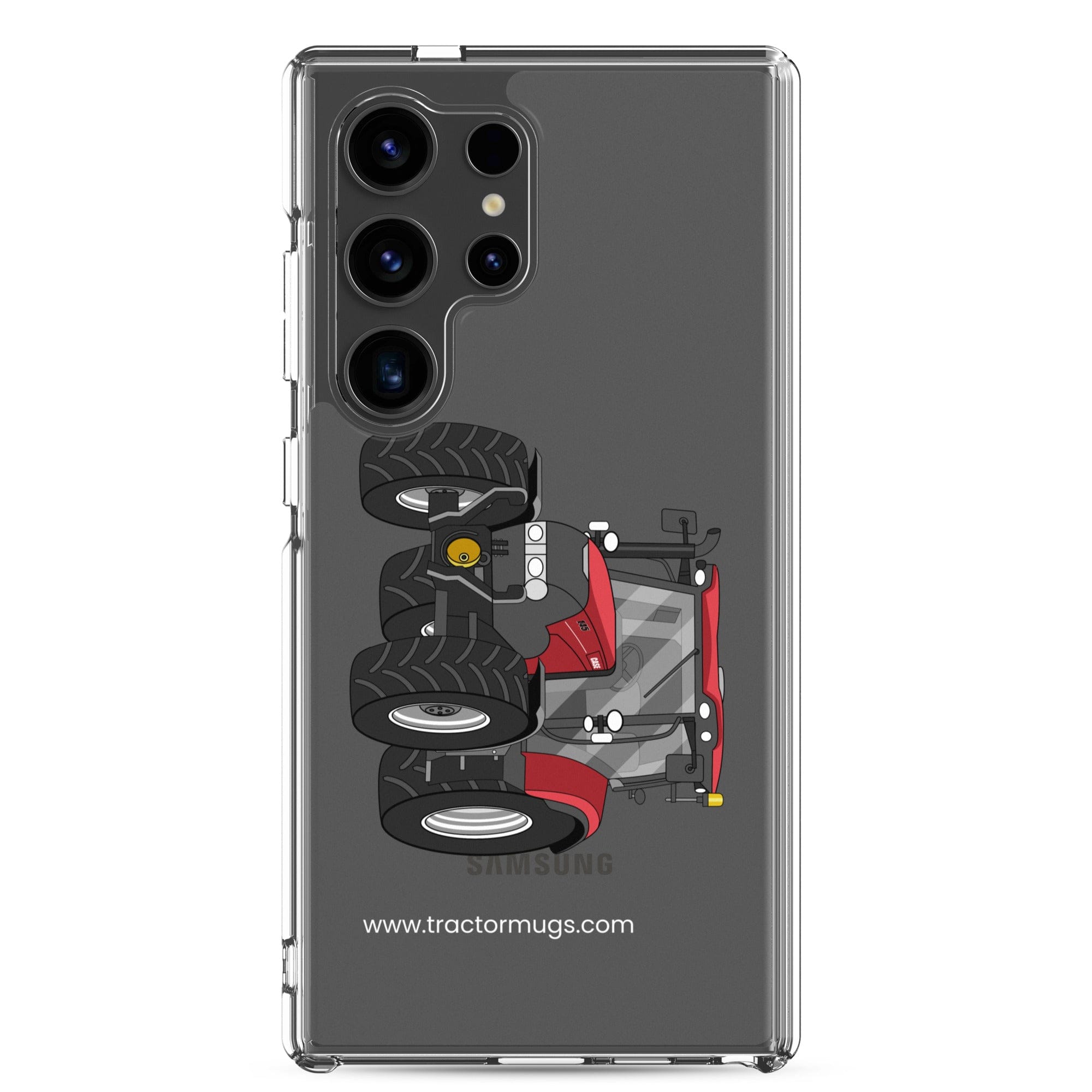 The Tractor Mugs Store Samsung Galaxy S24 Ultra Case IH Maxxum 145 | Clear Case for Samsung® Quality Farmers Merch