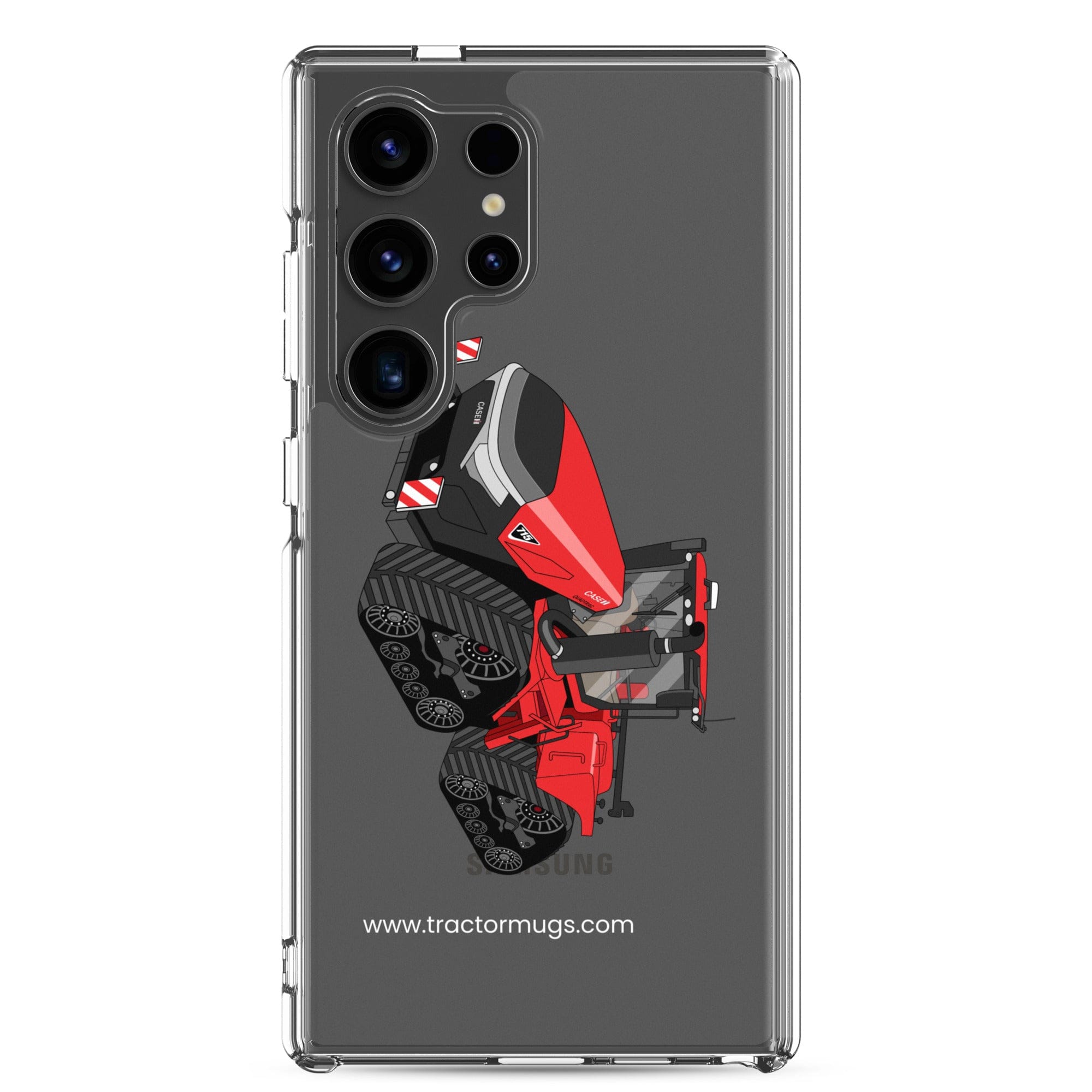 The Tractor Mugs Store Samsung Galaxy S24 Ultra Case IH Quadtrac 715 | Clear Case for Samsung® Quality Farmers Merch