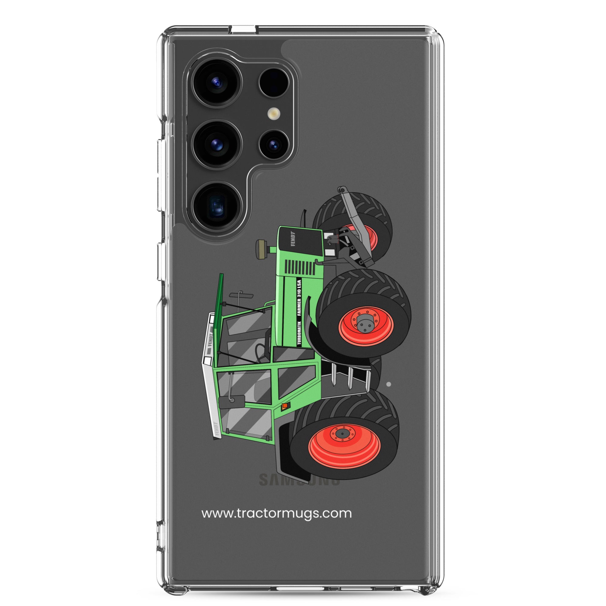 The Tractor Mugs Store Samsung Galaxy S24 Ultra Fendt 310 LSA  |  Clear Case for Samsung® Quality Farmers Merch