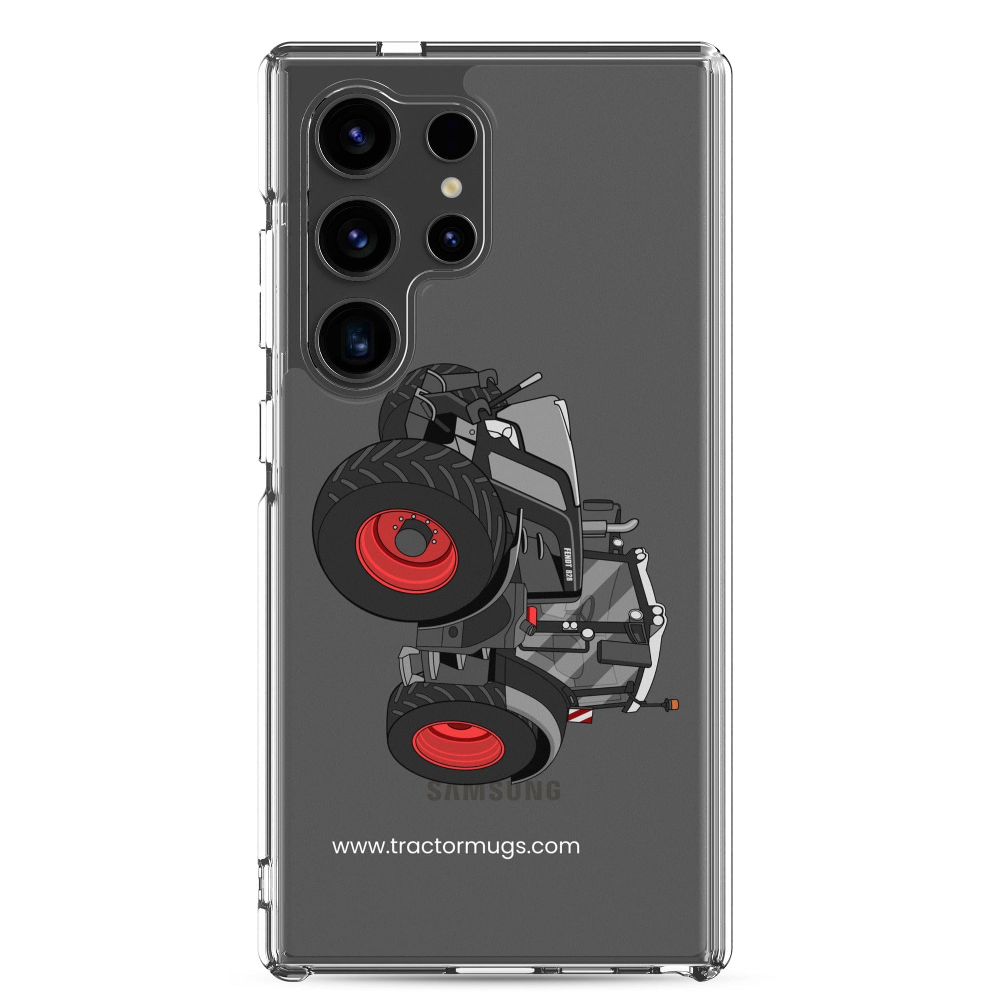 The Tractor Mugs Store Samsung Galaxy S24 Ultra Fendt 828 Profi Black Beauty | Clear Case for Samsung® Quality Farmers Merch