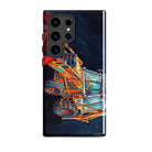 The Tractor Mugs Store Samsung Galaxy S24 Ultra JCB 3CX White Cabin | Splash Art Tough case for Samsung® Quality Farmers Merch