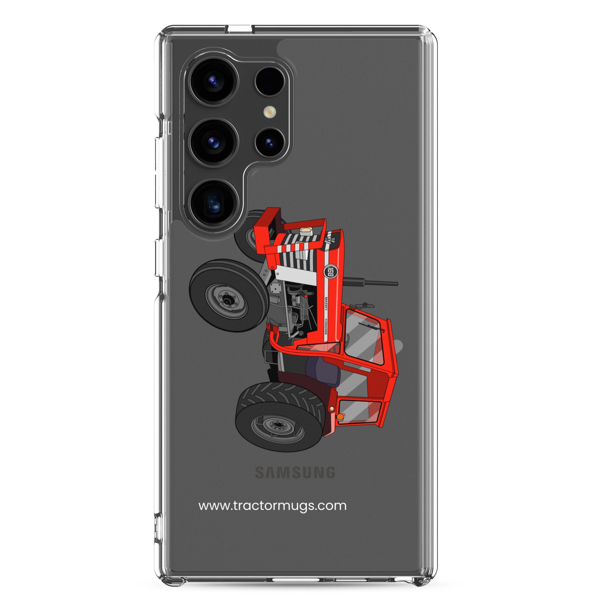 The Tractor Mugs Store Samsung Galaxy S24 Ultra Massey Ferguson 168   |  Clear Case for Samsung® Quality Farmers Merch