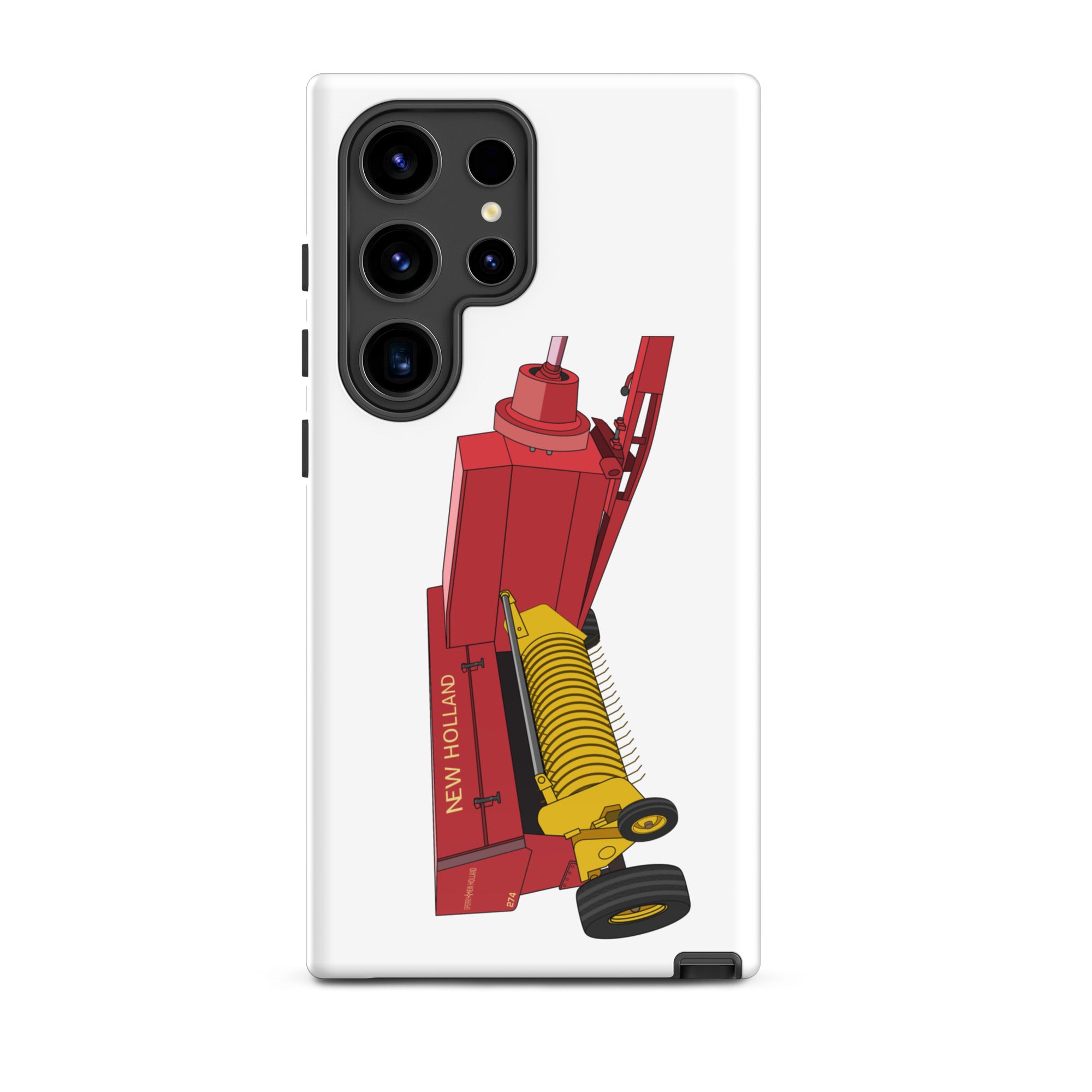 The Tractor Mugs Store Samsung Galaxy S24 Ultra New Holland 274 Square Baler | Tough case for Samsung® Quality Farmers Merch