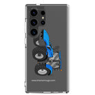 The Tractor Mugs Store Samsung Galaxy S24 Ultra New Holland T6 180 Methane | Clear Case for Samsung® Quality Farmers Merch