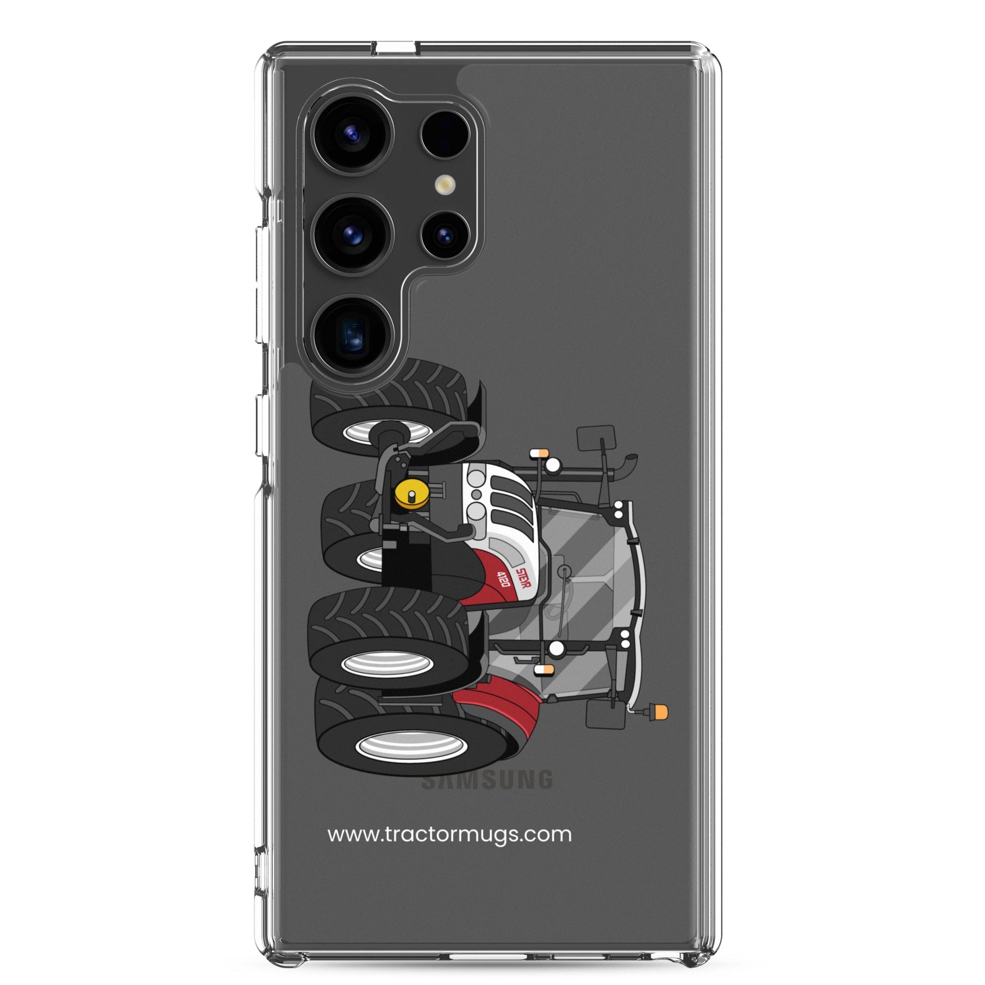 The Tractor Mugs Store Samsung Galaxy S24 Ultra Steyr 4120 Plus | Clear Case for Samsung® Quality Farmers Merch