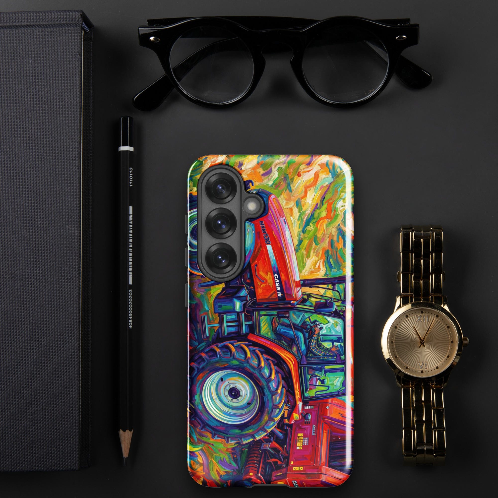 The Tractor Mugs Store Samsung Galaxy S25 CASE MX 130 | Splash Art Tough case for Samsung® Quality Farmers Merch