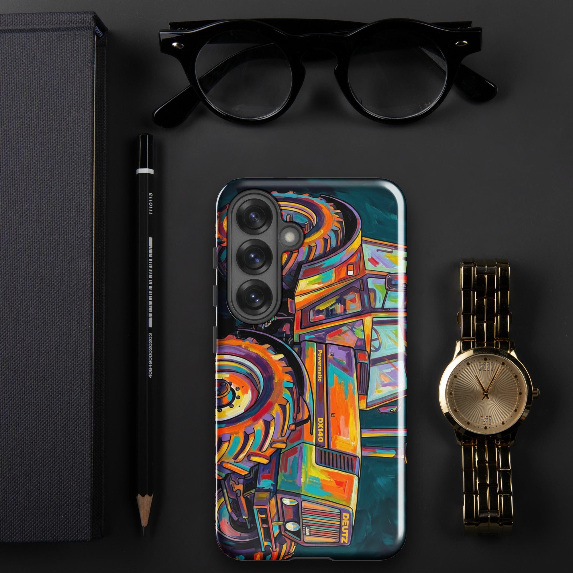 The Tractor Mugs Store Samsung Galaxy S25 Deutz Fahr DX 140 | Splash Art Tough case for Samsung® Quality Farmers Merch