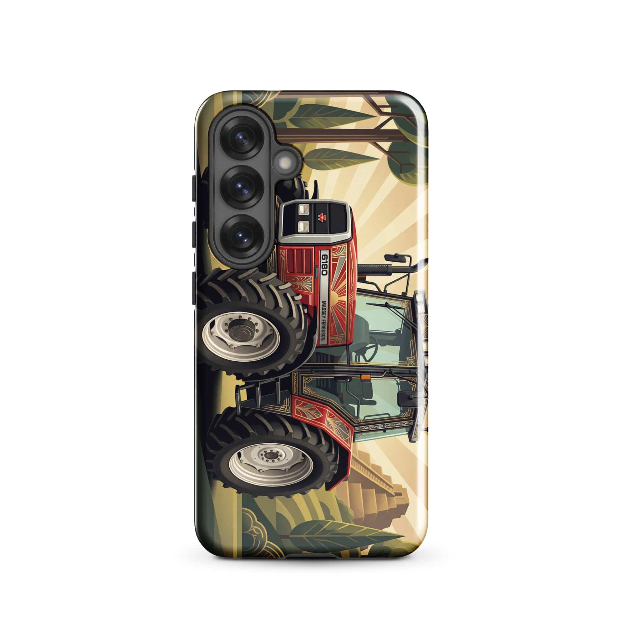 The Tractor Mugs Store Samsung Galaxy S25 Massey Ferguson 6180 | Art Deco Tough case for Samsung® Quality Farmers Merch