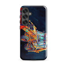 The Tractor Mugs Store Samsung Galaxy S25 Plus JCB 3CX White Cabin | Splash Art Tough case for Samsung® Quality Farmers Merch