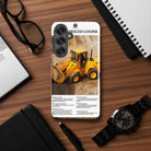 The Tractor Mugs Store Samsung Galaxy S25 Plus JCB 415 Loader Advert | Tough case for Samsung® Quality Farmers Merch