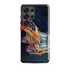 The Tractor Mugs Store Samsung Galaxy S25 Ultra JCB 3CX White Cabin | Splash Art Tough case for Samsung® Quality Farmers Merch