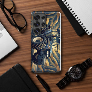 The Tractor Mugs Store Samsung Galaxy S25 Ultra New Holland TM 155  | Art Deco Tough case for Samsung® Quality Farmers Merch