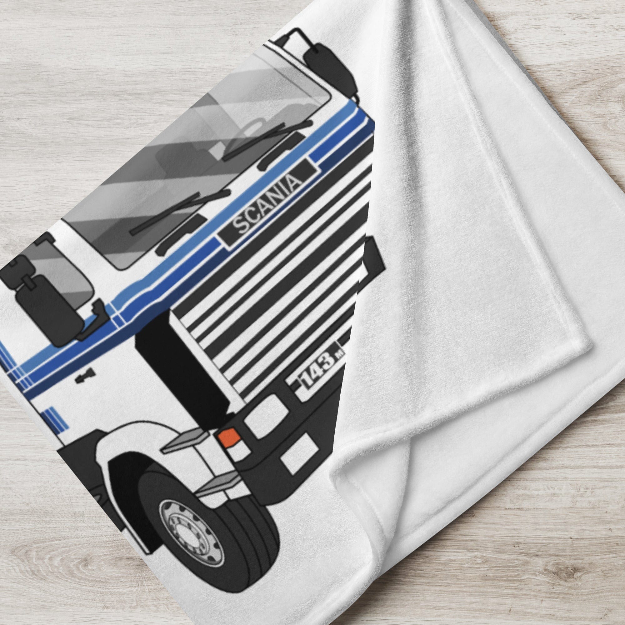 The Tractor Mugs Store Scania 143M 470 | Throw Blanket Quality Farmers Merch