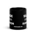 The Tractor Mugs Store Silage Season Survivor  | Black Glossy Mug Quality Farmers Merch