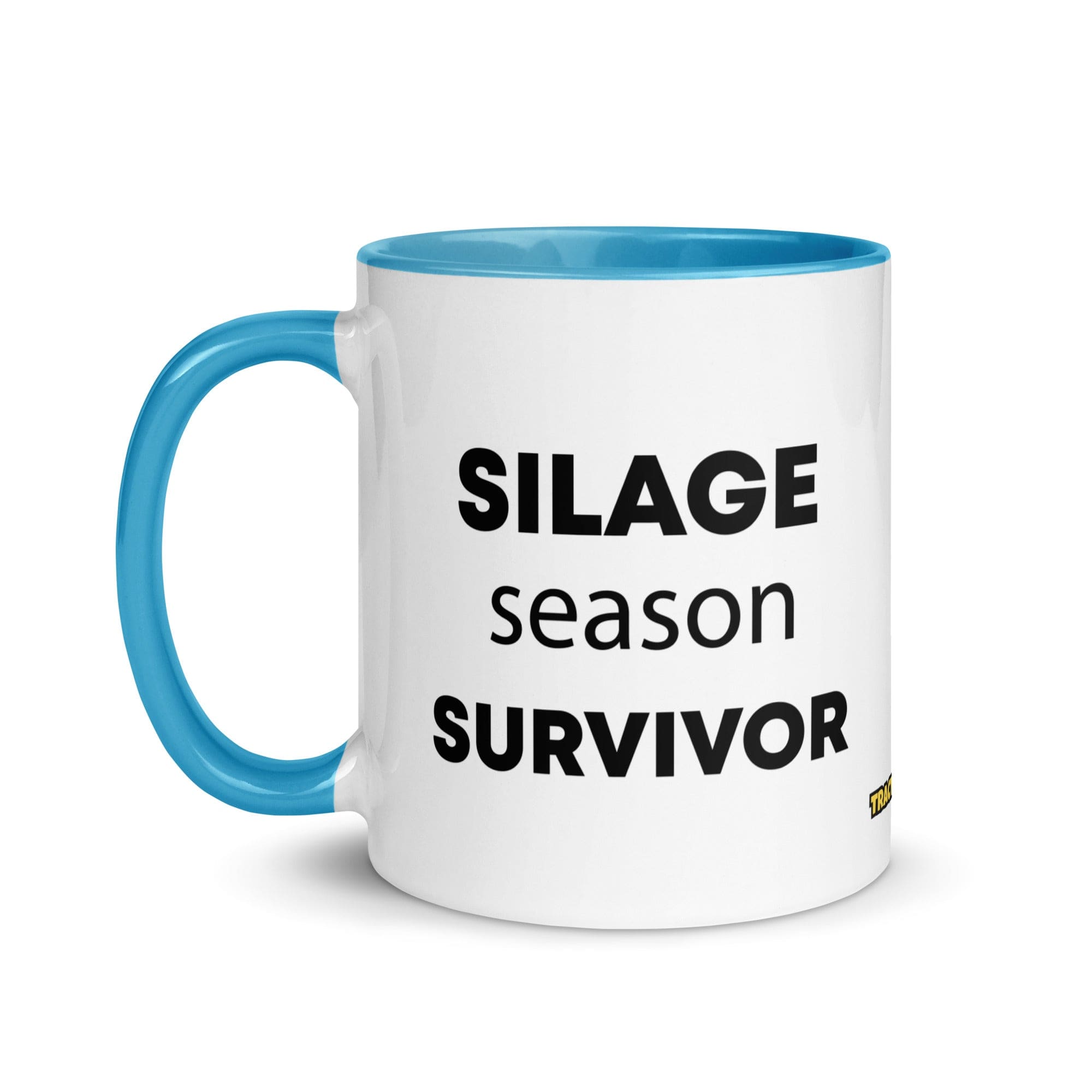 The Tractor Mugs Store Silage Season Survivor  | Mug with Color Inside Quality Farmers Merch