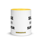 The Tractor Mugs Store Silage Season Survivor  | Mug with Color Inside Quality Farmers Merch