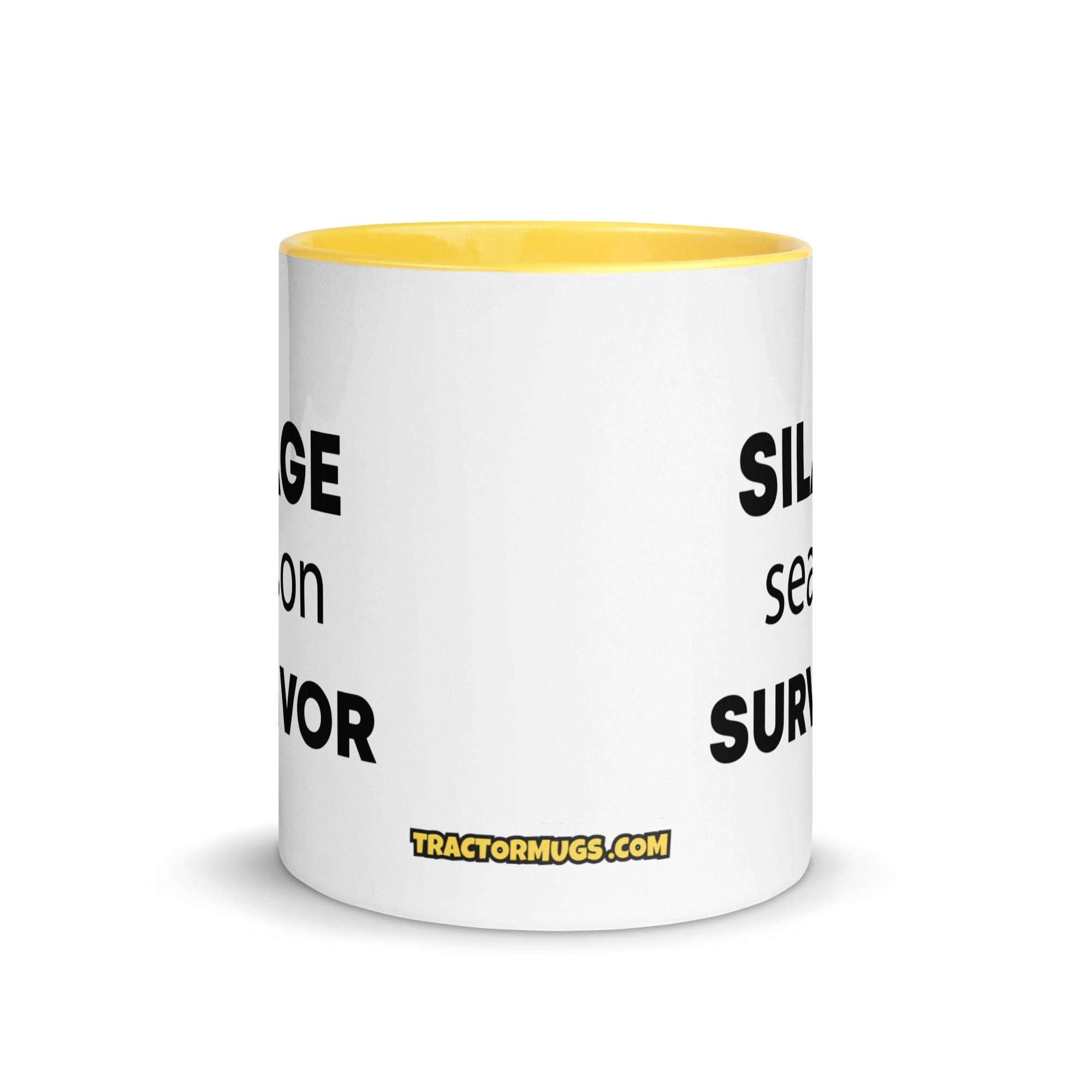 The Tractor Mugs Store Silage Season Survivor  | Mug with Color Inside Quality Farmers Merch