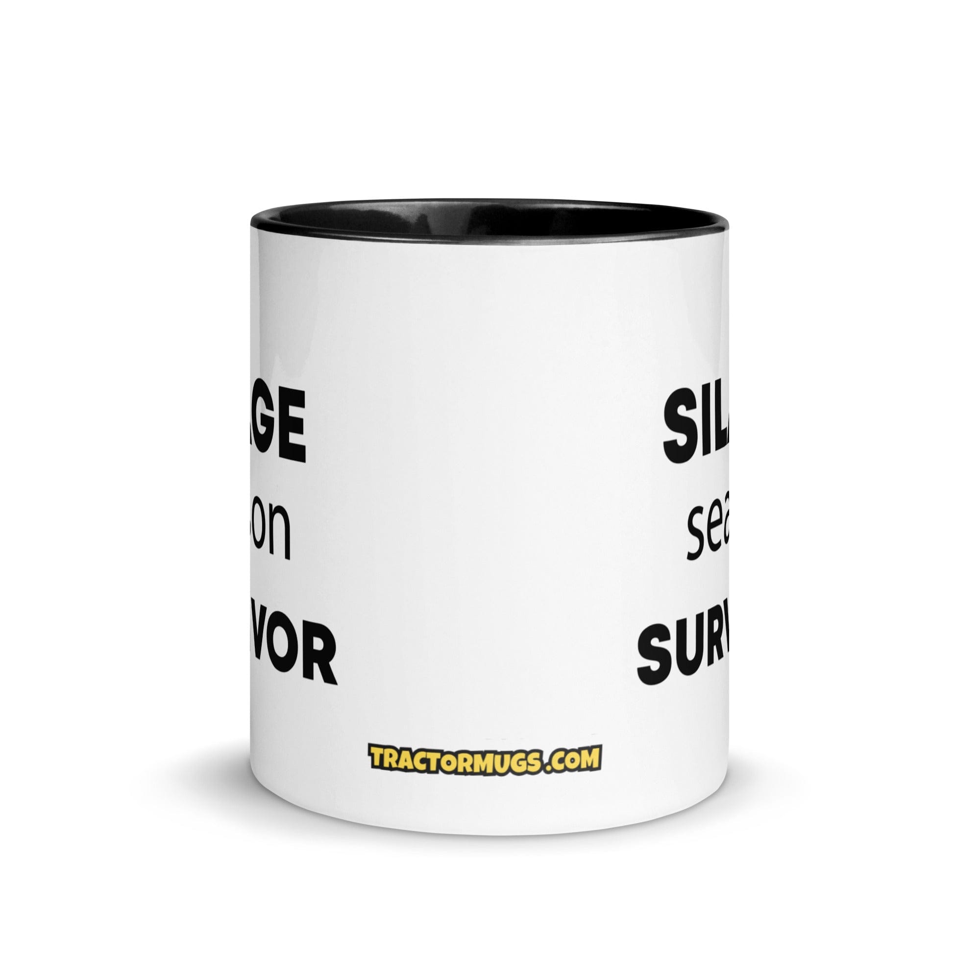The Tractor Mugs Store Silage Season Survivor  | Mug with Color Inside Quality Farmers Merch