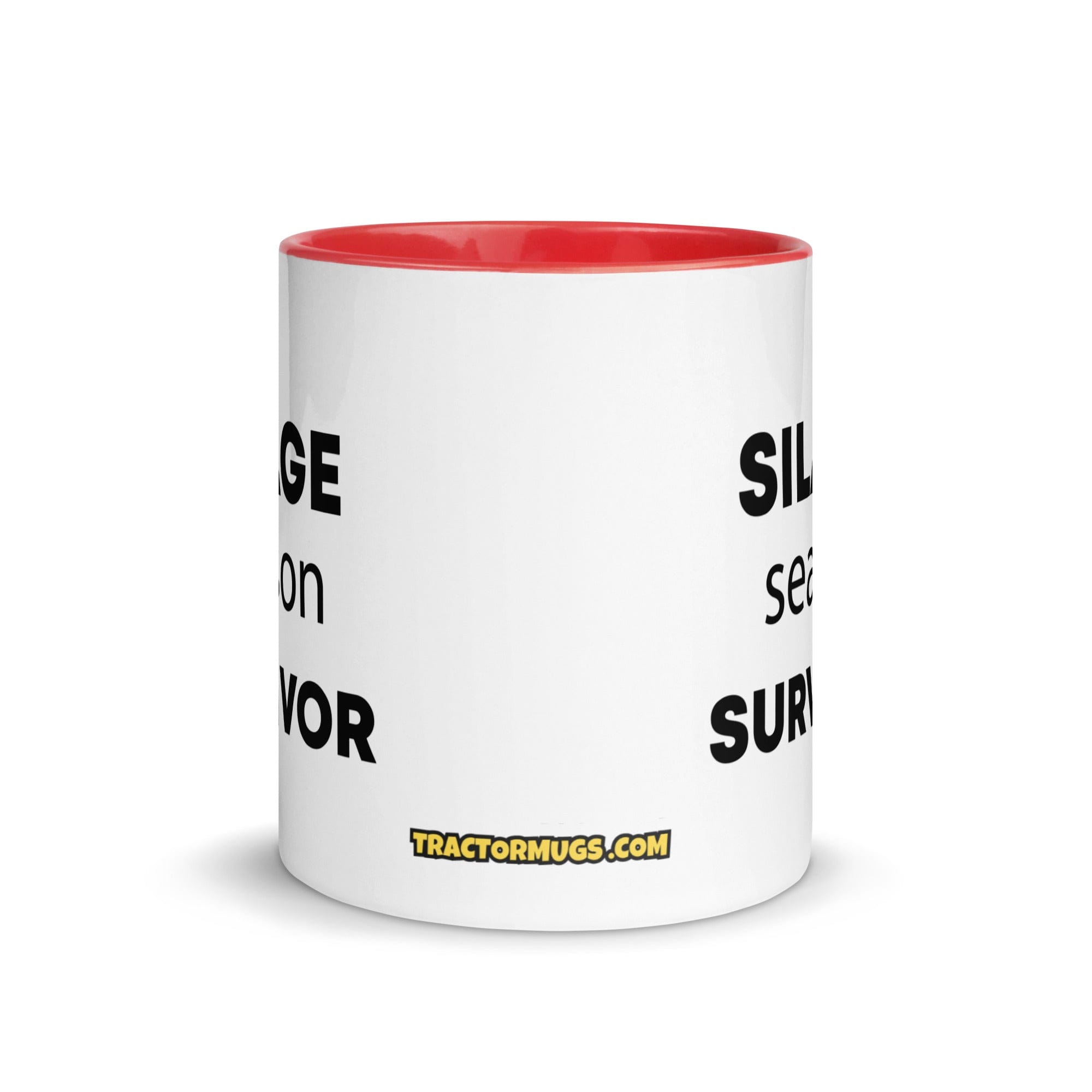The Tractor Mugs Store Silage Season Survivor  | Mug with Color Inside Quality Farmers Merch