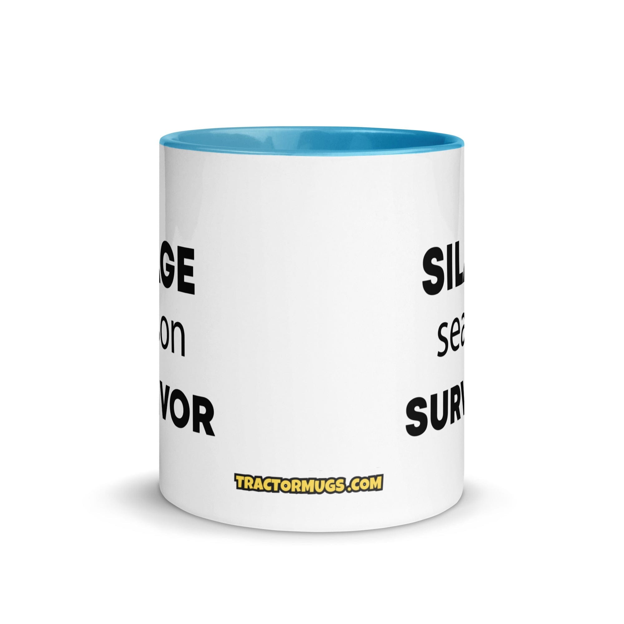 The Tractor Mugs Store Silage Season Survivor  | Mug with Color Inside Quality Farmers Merch