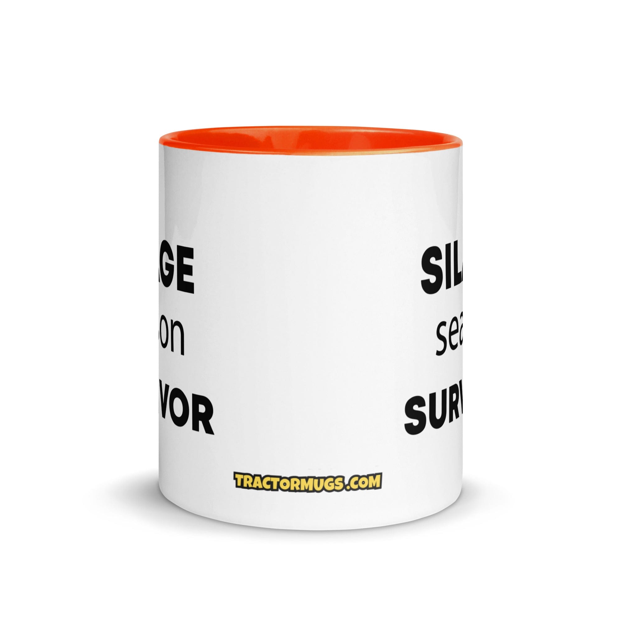 The Tractor Mugs Store Silage Season Survivor  | Mug with Color Inside Quality Farmers Merch
