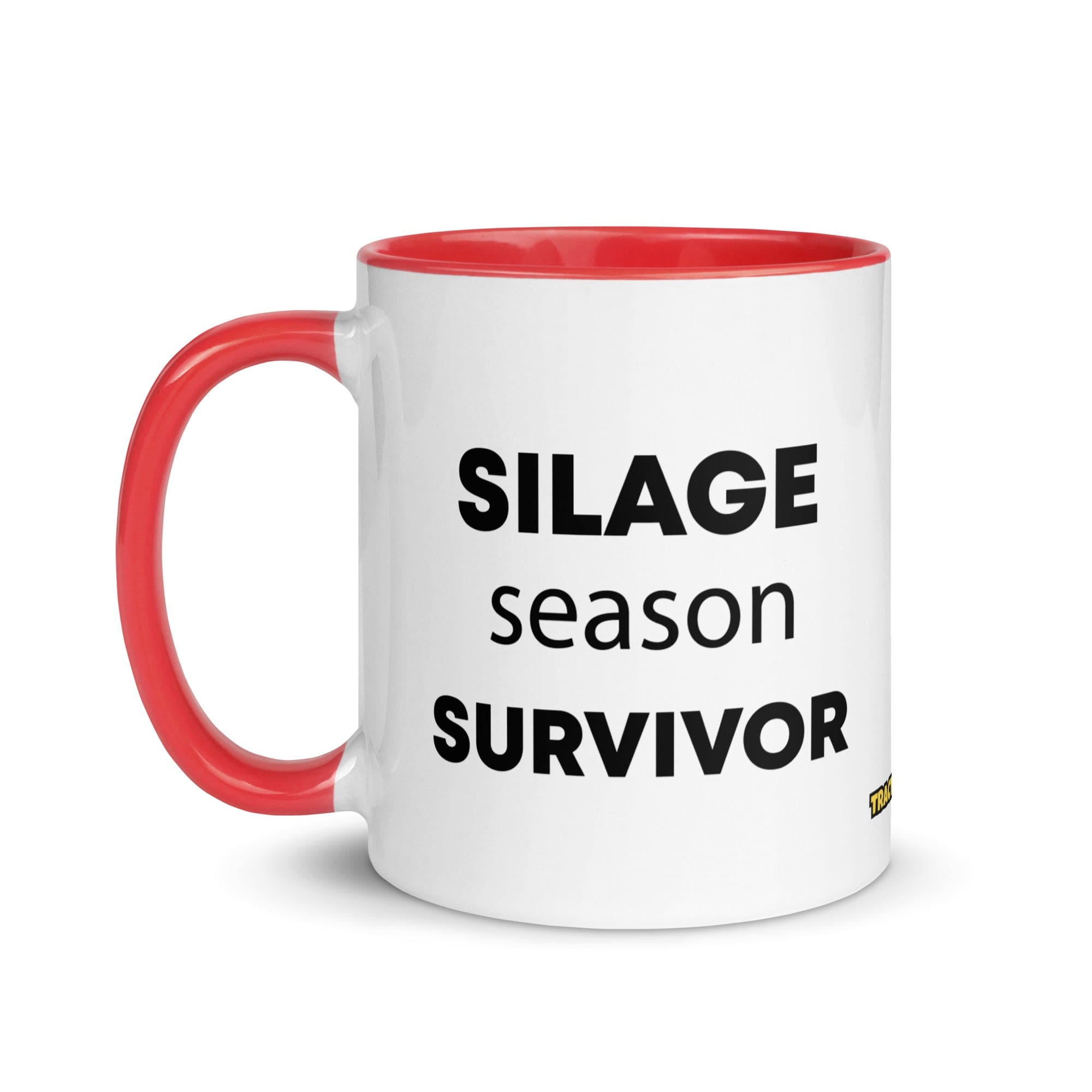The Tractor Mugs Store Silage Season Survivor  | Mug with Color Inside Quality Farmers Merch