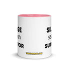 The Tractor Mugs Store Silage Season Survivor  | Mug with Color Inside Quality Farmers Merch