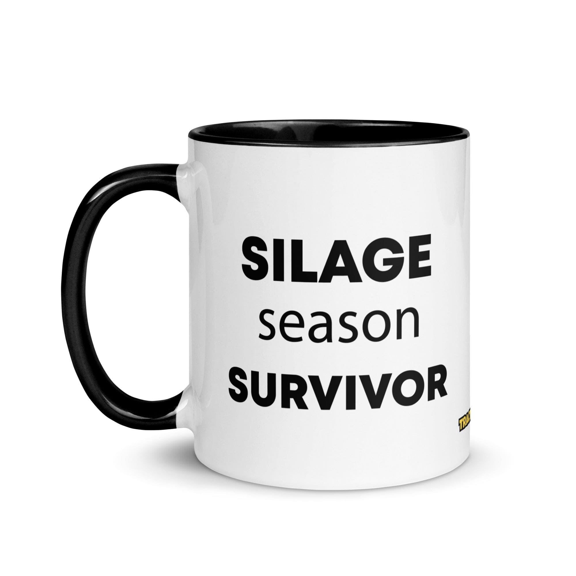 The Tractor Mugs Store Silage Season Survivor  | Mug with Color Inside Quality Farmers Merch