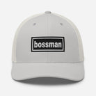 The Tractor Mugs Store Silver Oasis Style Retro Bossman | Trucker Cap Quality Farmers Merch