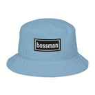 The Tractor Mugs Store Slate Blue Oasis Style Bossman | Organic bucket hat Quality Farmers Merch