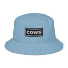 The Tractor Mugs Store Slate Blue Oasis Style Cows | Organic bucket hat Quality Farmers Merch