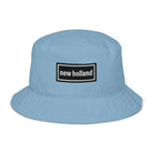 The Tractor Mugs Store Slate Blue Oasis Style New Holland | Organic bucket hat Quality Farmers Merch
