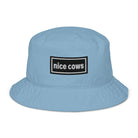 The Tractor Mugs Store Slate Blue Oasis Style Nice Cows | Organic bucket hat Quality Farmers Merch