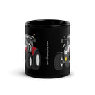 The Tractor Mugs Store Steyr 4120 Plus | Black Glossy Mug Quality Farmers Merch